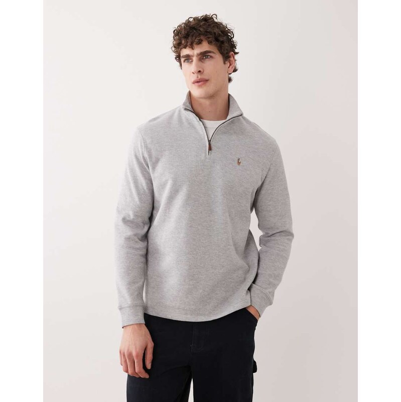 Polo Ralph Lauren icon half zip jumper in grey