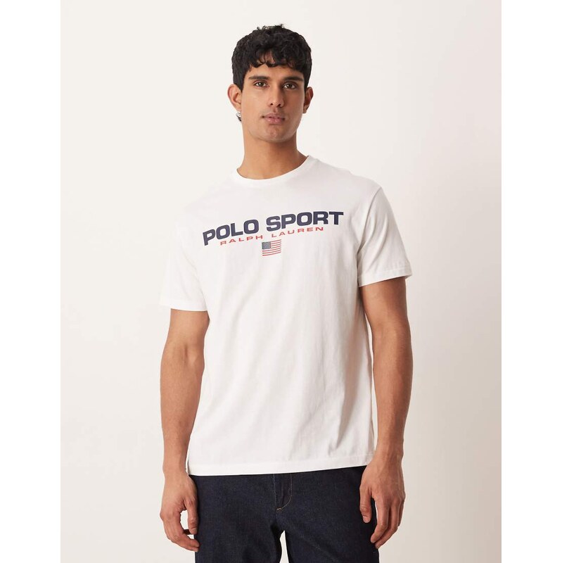 Polo Ralph Lauren Sport flag logo chest print t-shirt classic