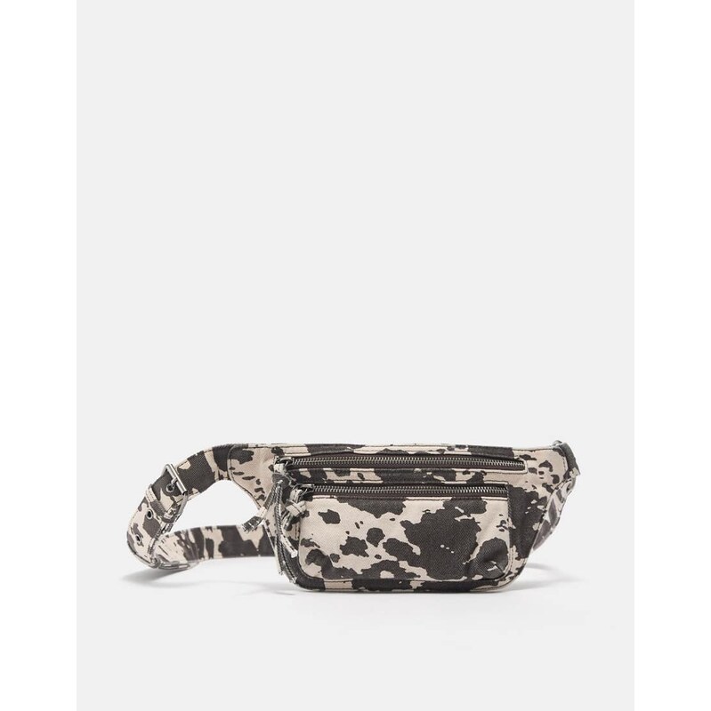 Pull&Bear Cow print belt bag in brown 113880583
