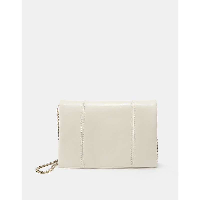 Pull&Bear Crossbody bag with stitching in ecru-White 113880679