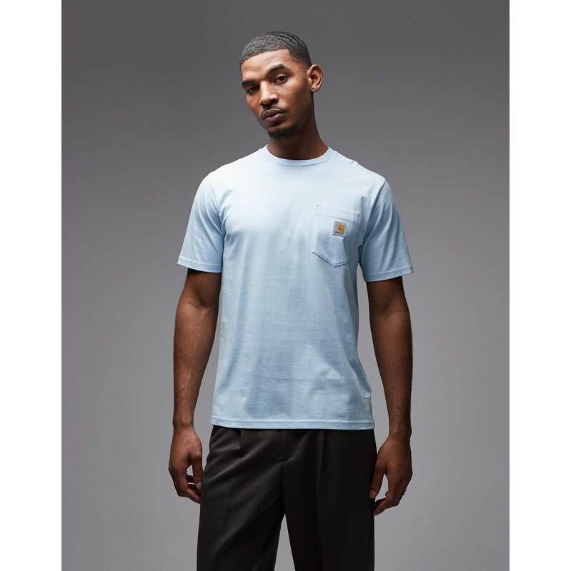 Carhartt WIP pocket t-shirt in light blue