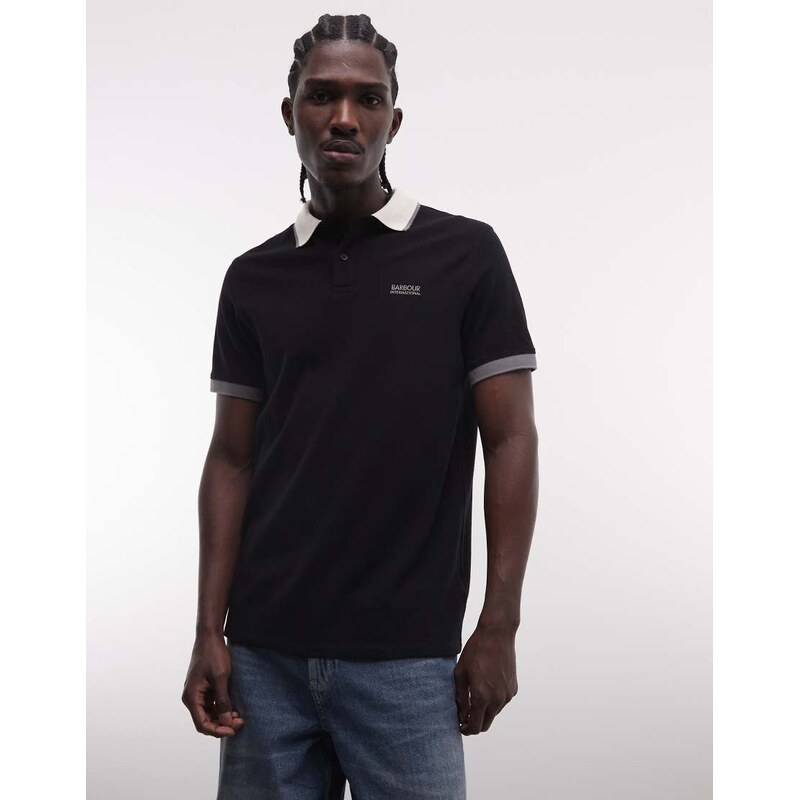 Barbour International Howall short sleeve tipped logo polo shirt in 113881731