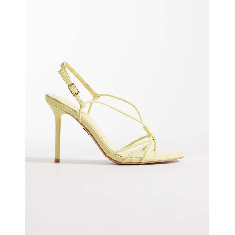SIMMI Shoes Simmi London Vera strappy heeled sandals in yellow 114444917