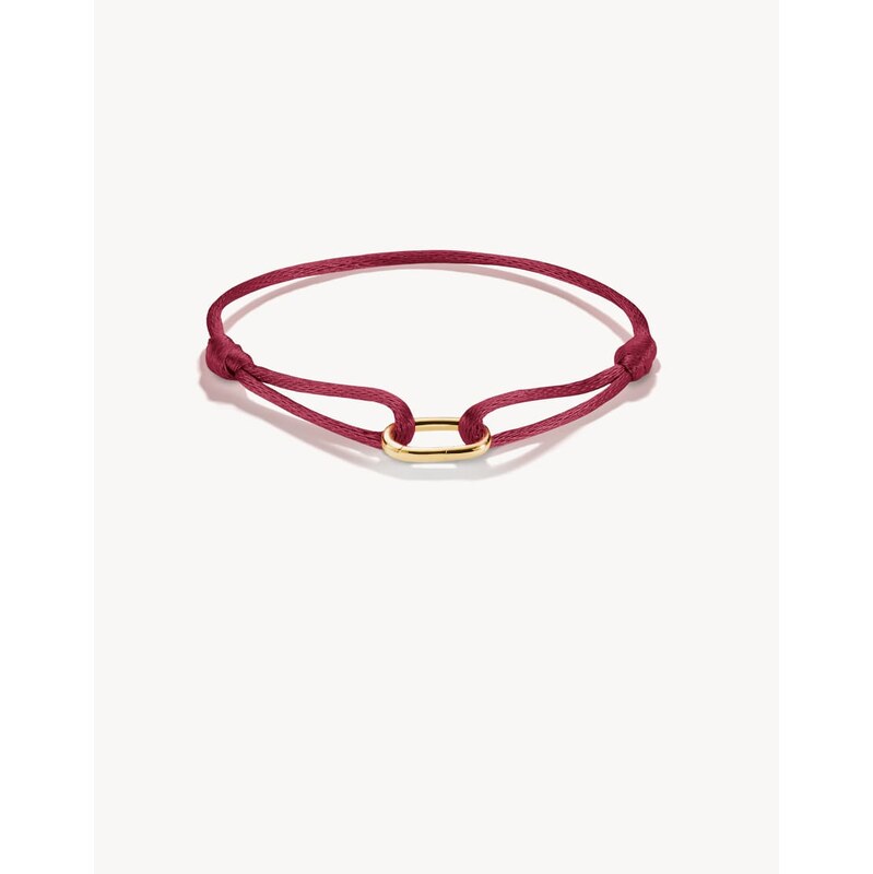 Thomas Sabo Bracelet in burgundy, yellow gold-coloured