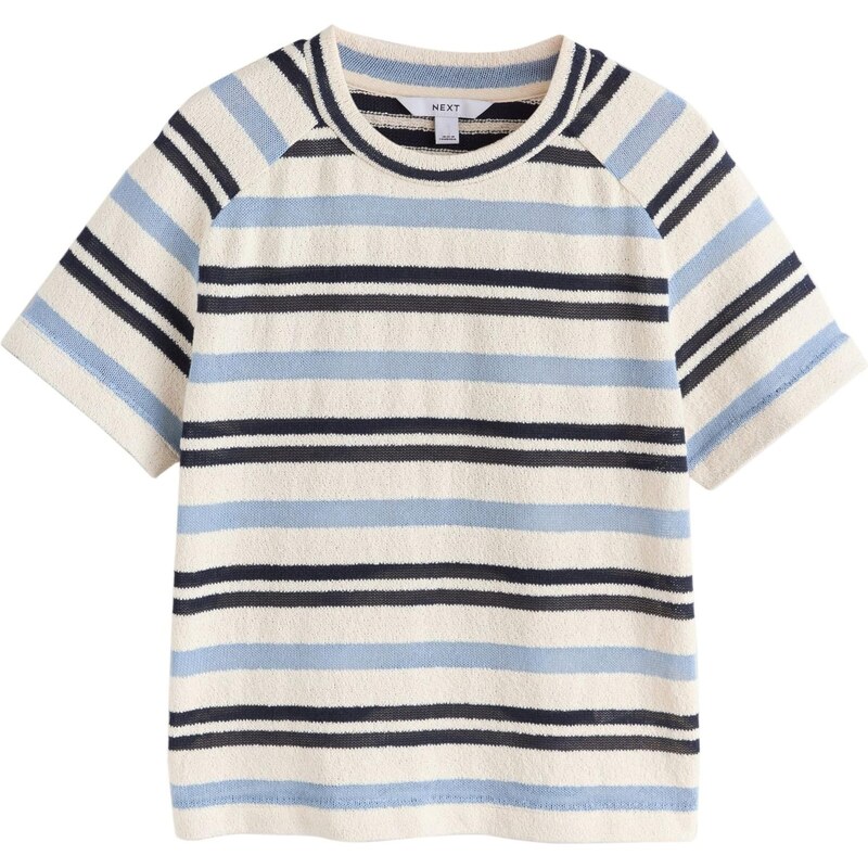 Next Tričko námořnická modř / chladná modrá / offwhite