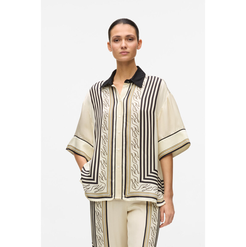 HALENKA KARL LAGERFELD FLUID PJ BLOUSE