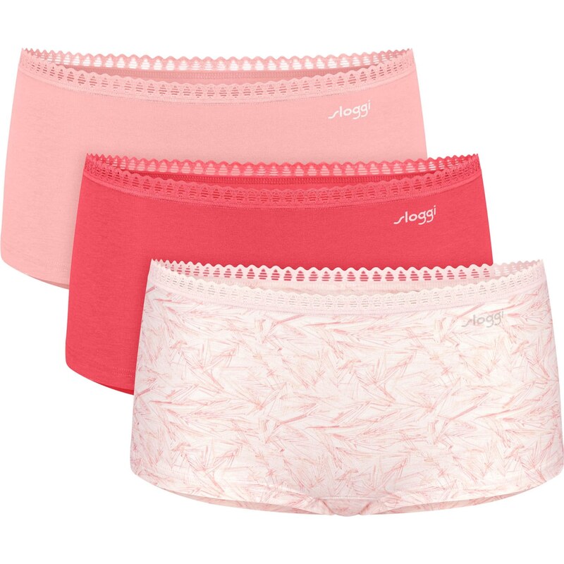 SLOGGI Kalhotky Go Crush růžová / melounová / offwhite