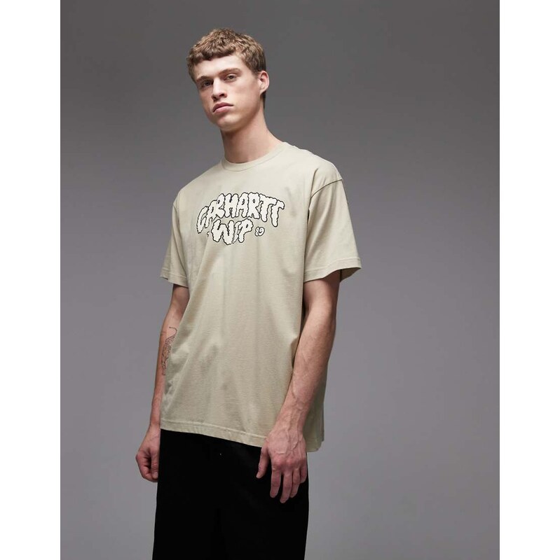 Carhartt WIP cloud heart t-shirt in beige-Neutral