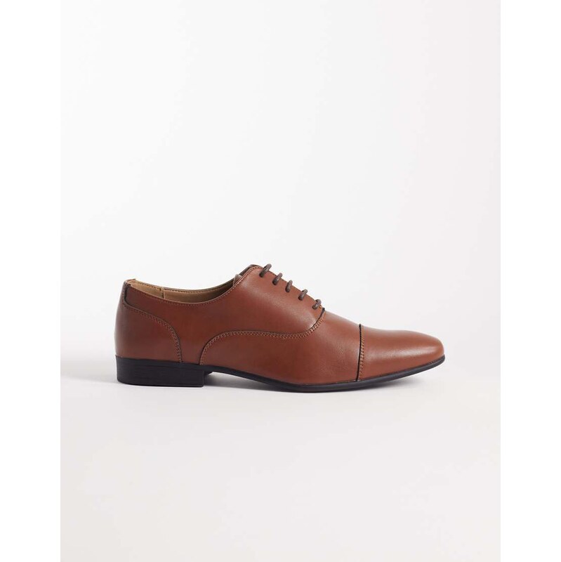 SEQWL Gunners oxford shoes in dark tan-Brown