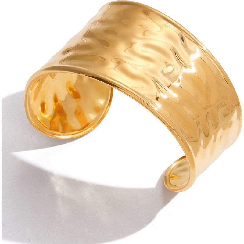 ELENYS Monolith Smooth – pozlacený náramek 18K žluté zlato