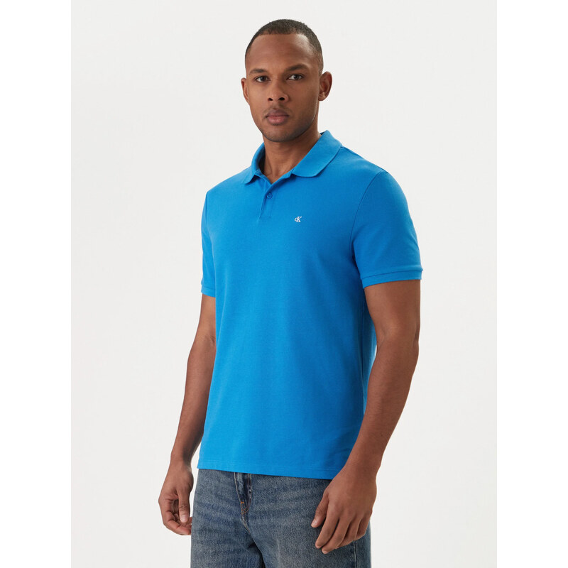Calvin Klein pánské modré polo tričko