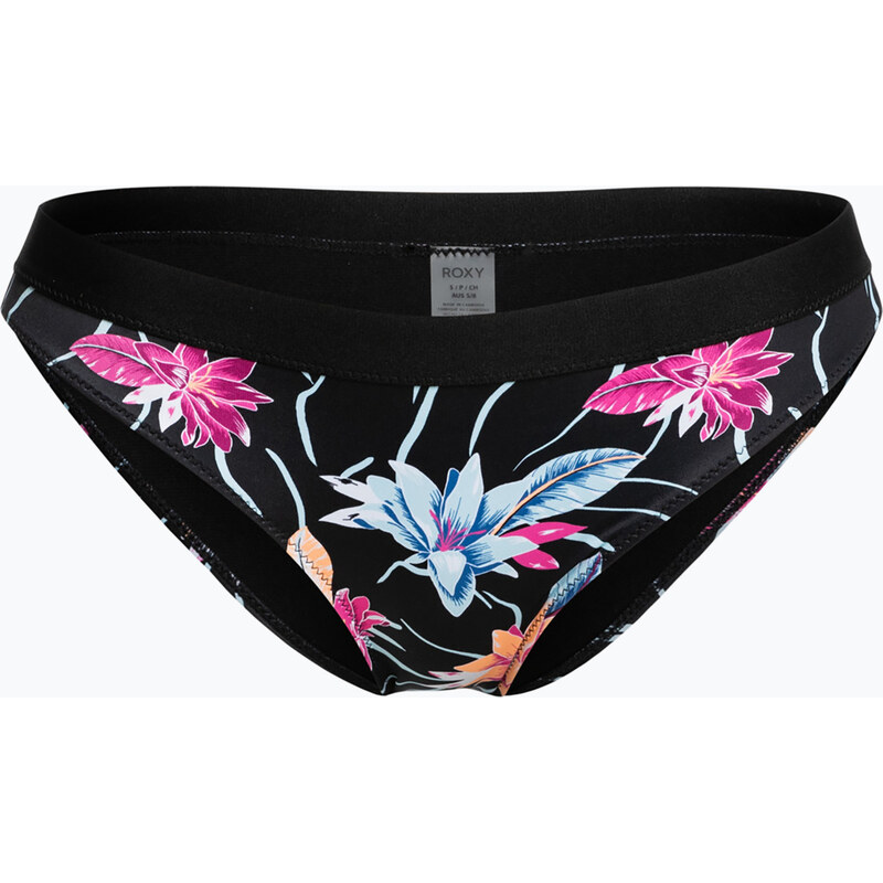 Spodní díl plavek ROXY Active 2021 anthracite/floral flow