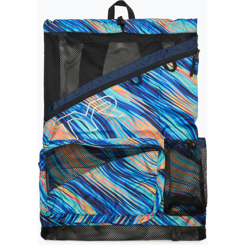 Plavecký vak TYR Elite Team Mesh 40 l teal/orange