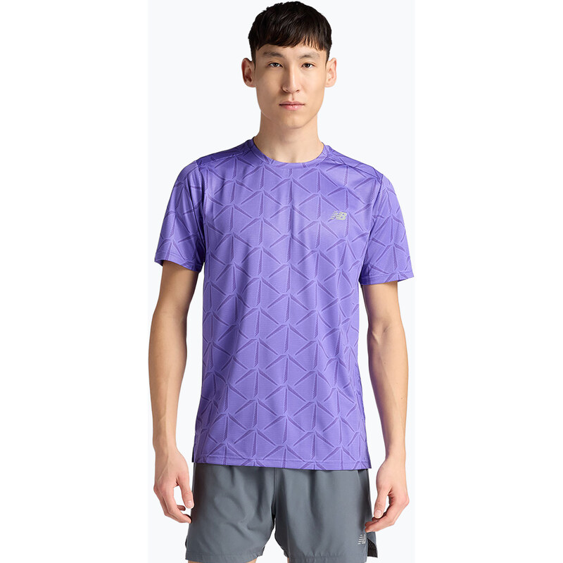 Pánské tričko New Balance Essentials Printed T electric purple