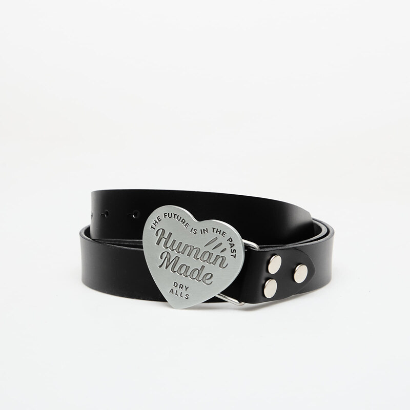 Pásek HUMAN MADE Leather Buckle Belt Silver L