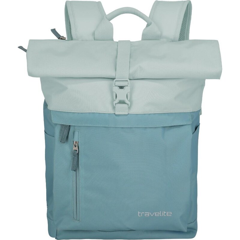Batoh na notebook Travelite Basics Rollup Backpack Ice Blue