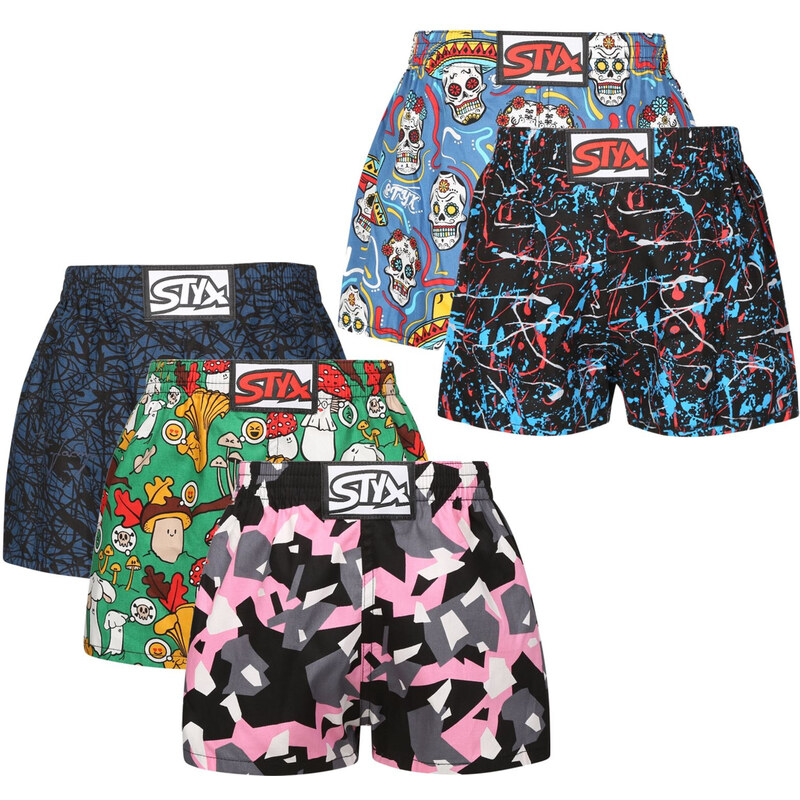 5PACK dětské trenky Styx art klasická guma vícebarevné (5J1814680) 6-8 114080492