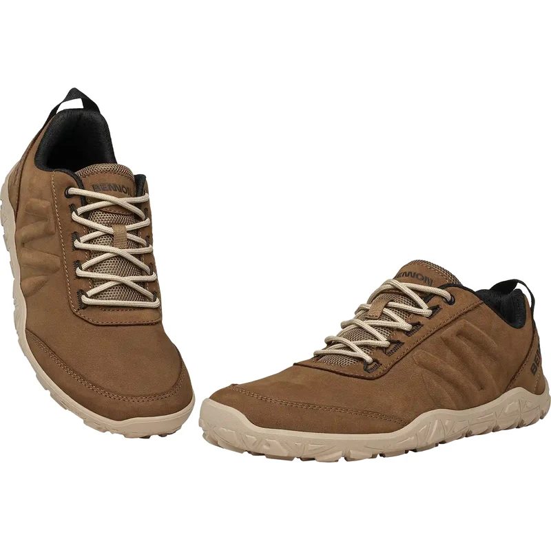 BENNON BAREFOOT LEATHER BROWN - Kožená barefoot obuv hnědá 114081827