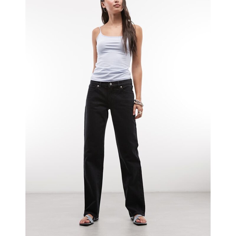 Abrand Jeans 99 low rise straight leg jean in blue 114082400