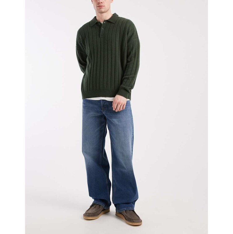 Tommy Jeans Jaimie relaxed straight fit jeans in mid wash blue