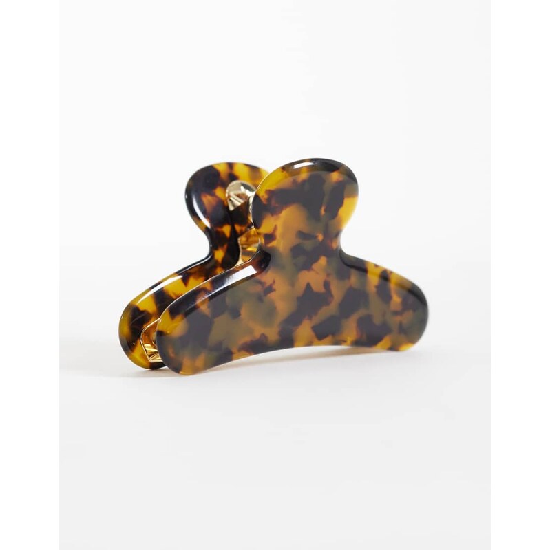 & Other Stories large hair claw clip in tortoise brown