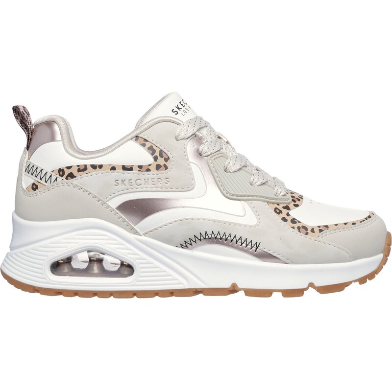 Skechers Dívky UNO Gen1 - Leopard Surge Teniska v Prírodní/Multi