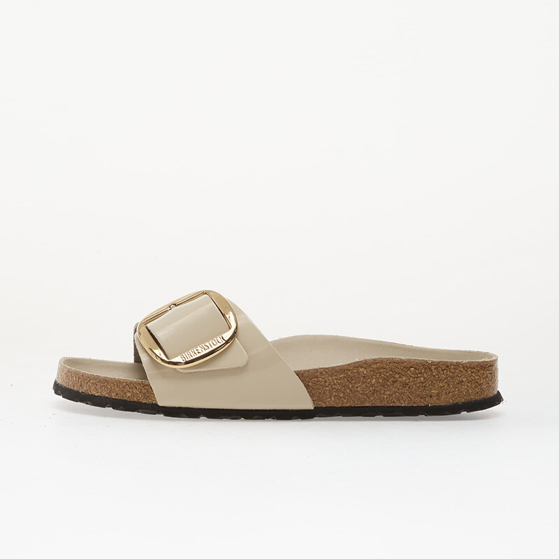 Birkenstock Madrid Big Buckle Natural Leather Patent Women High-Shine 114085024