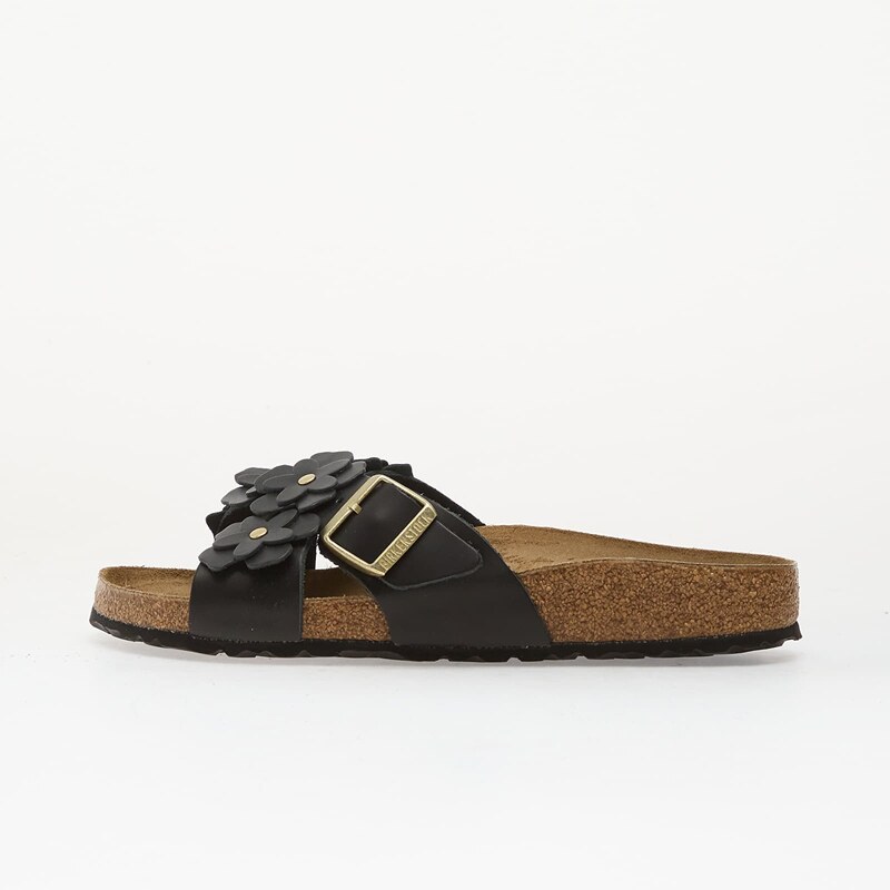 Birkenstock Siena Flowers Leather Women Black 114085047