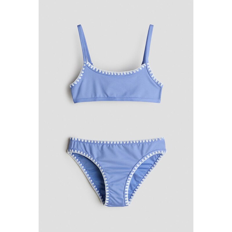 H&M - Bikinys výšivkou - Modrá
