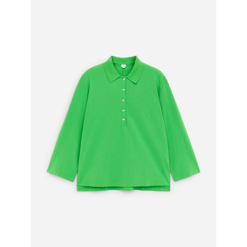H&M - Piqué polokošile - zelená 114085696