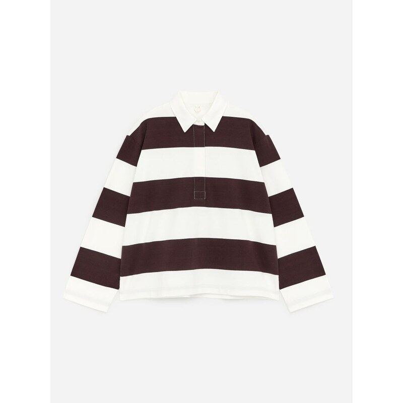 H&M - Bavlněné polo tričko - hnědá 114085693