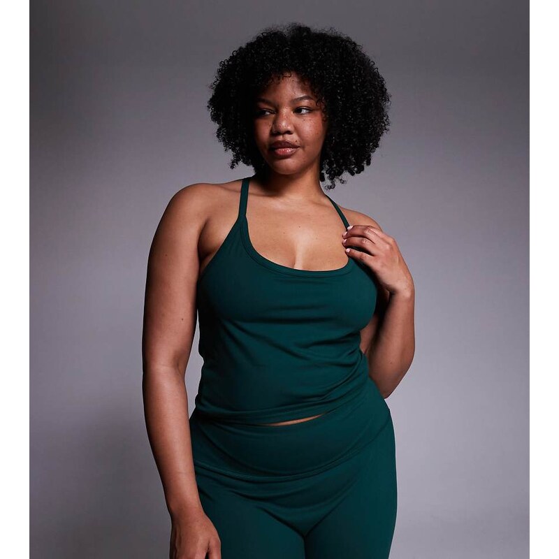 4505 Curve Icon soft touch yoga cami with inner bra and