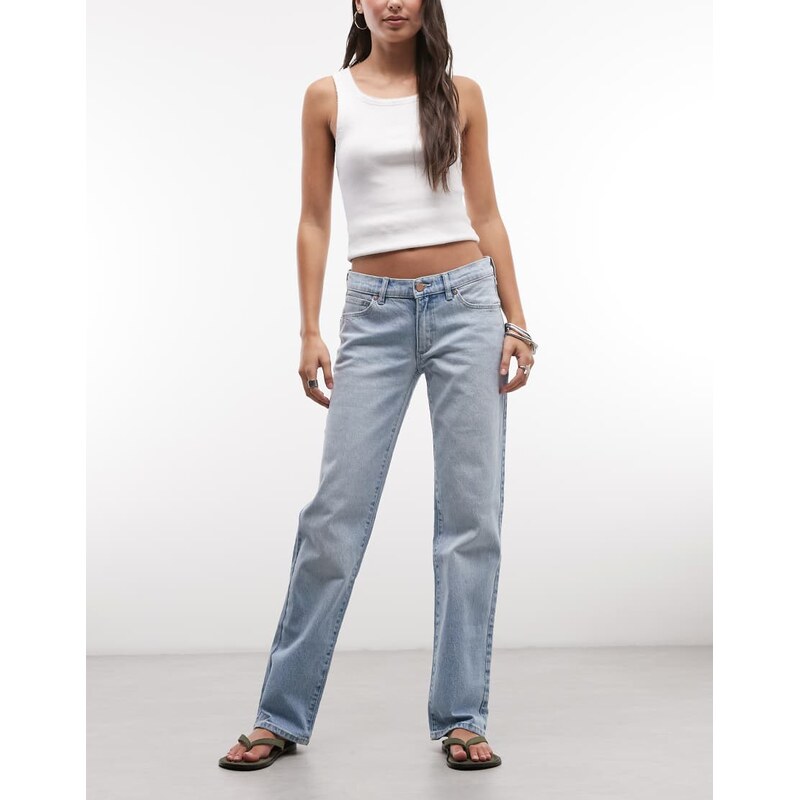 Abrand Jeans 99 low rise straight leg jean in blue stone