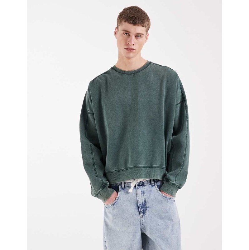 Redefined Rebel Morgan oversized sweatshirt in green