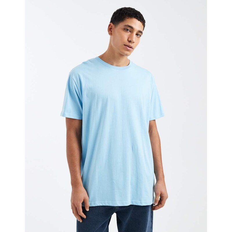 Brave Soul oversized crew neck t-shirt in sky blue