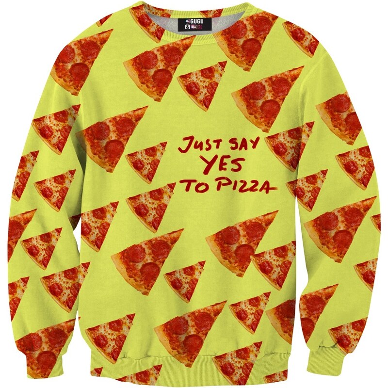 Mr. GUGU & Miss GO Sweater Yes To Pizza