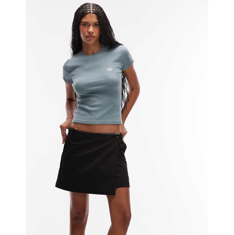 Dickies union wrap skirt in black