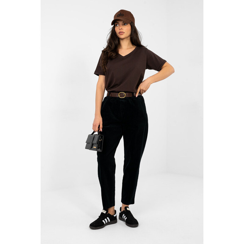 Kordové kalhoty model 224056 Italy Moda