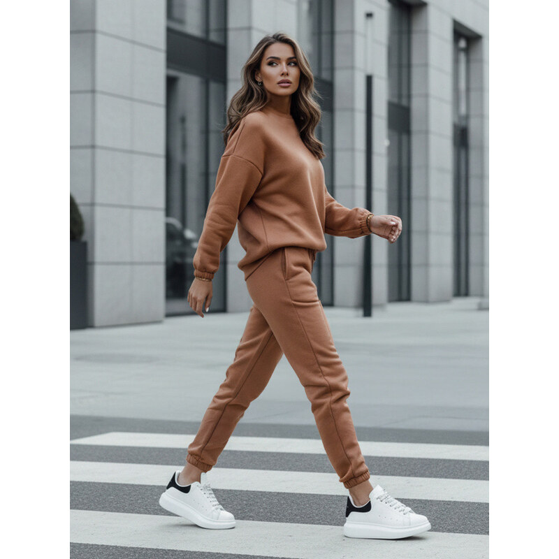 Dámský teplákový komplet ARIELLA PREMIUM mocha FashionStreet