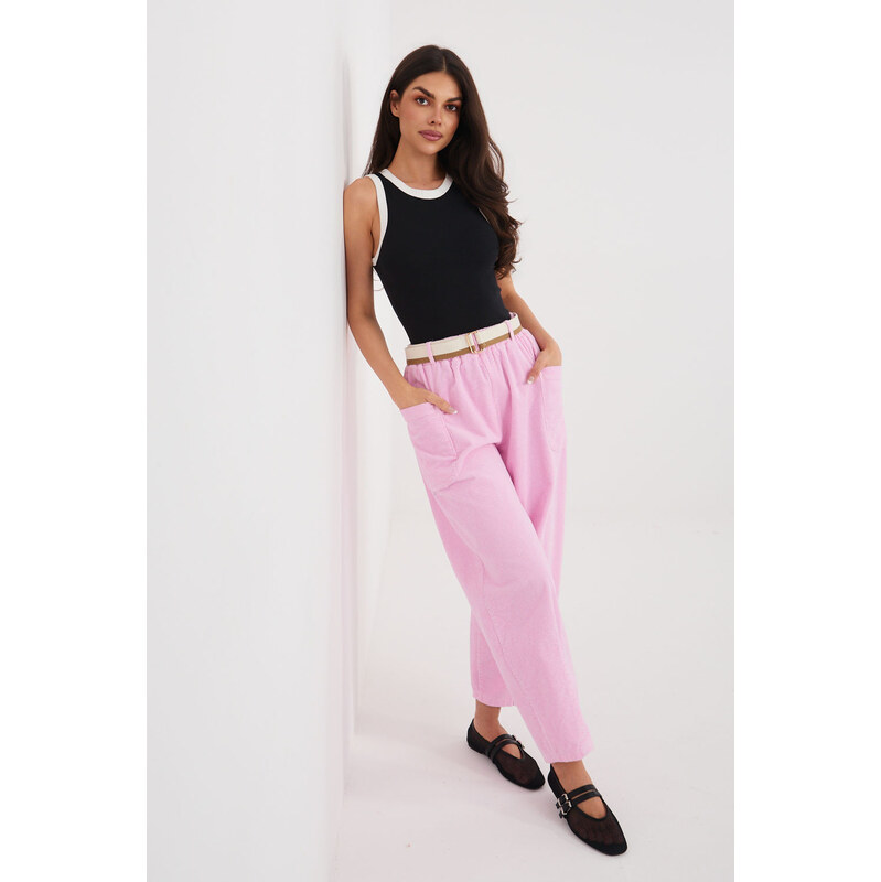 Kordové kalhoty model 225099 Rue Paris 114087448