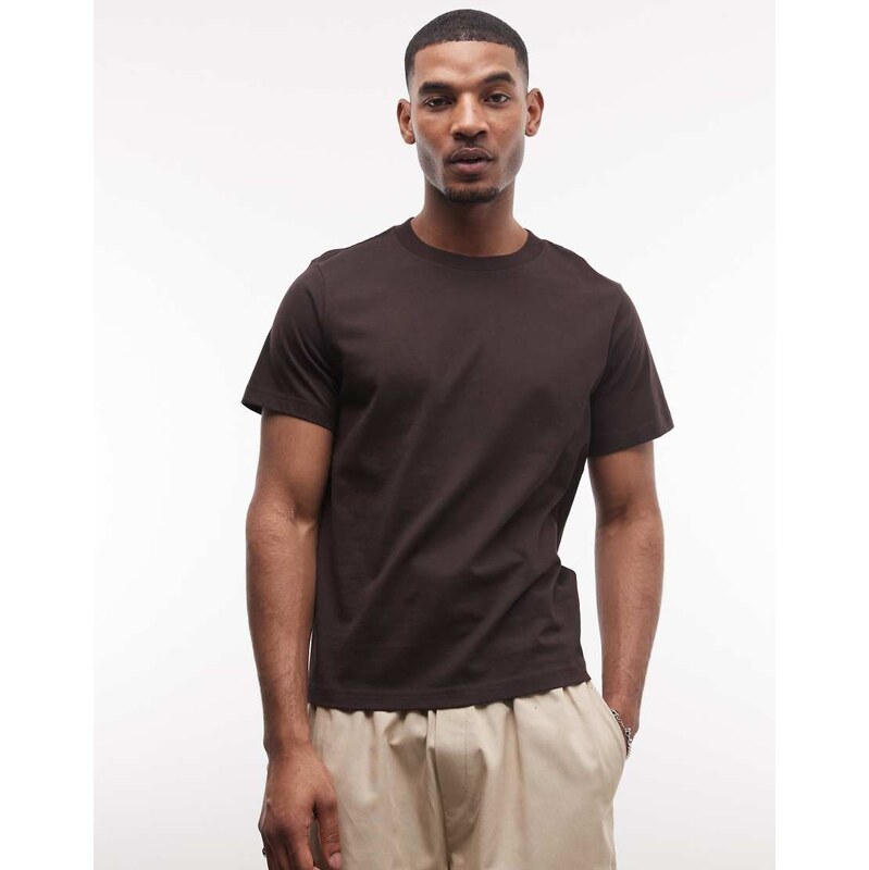 Weekday classic boxy oversized heavyweight jersey t-shirt in