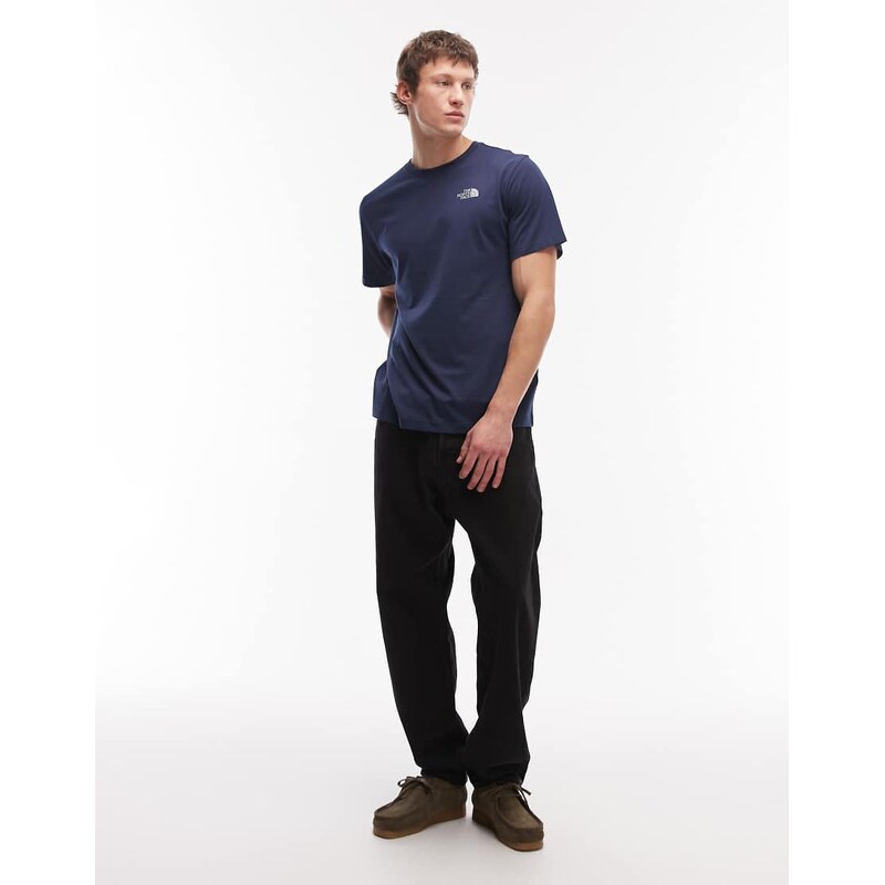 The North Face Mountain Sketch backprint t-shirt in navy