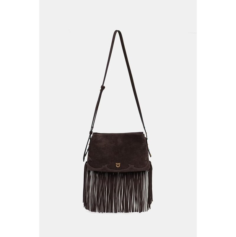 Pinko crossbody kabelka dámská semišová