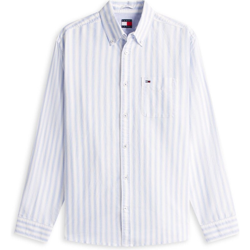 Tommy Jeans Košile námořnická modř / světlemodrá / červená /