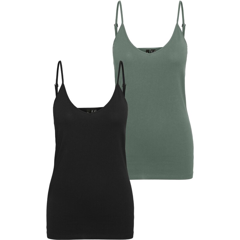 Vero Moda Tall Top VMMAXI zelená / černá 114151568