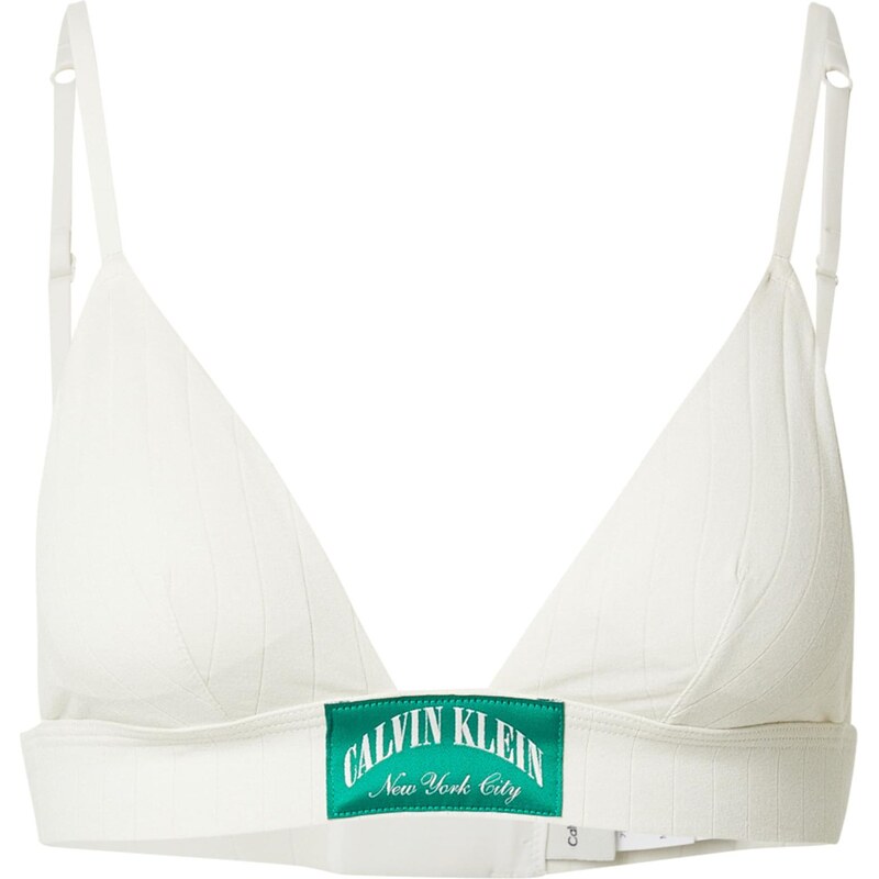 Calvin Klein Underwear Podprsenka světle zelená / bílá