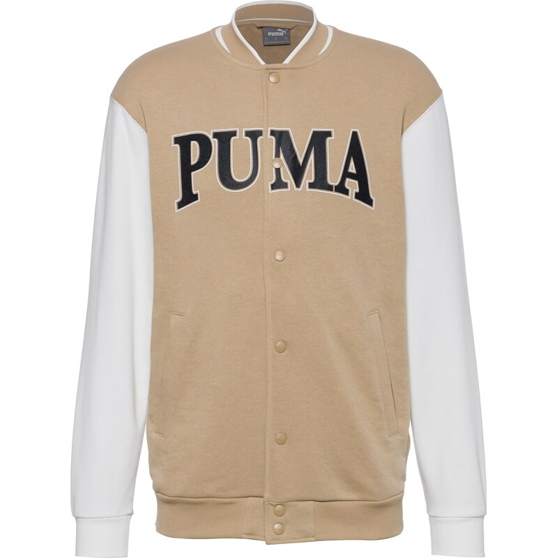 PUMA Přechodná bunda Squad světle hnědá / černá / bílá