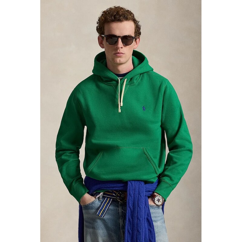 Polo Ralph Lauren mikina s kapucí pánská s bavlnou