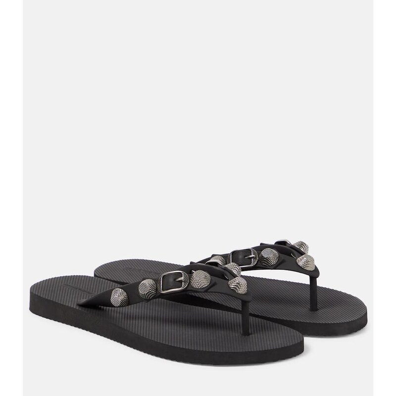 Balenciaga Cagole embellished thong sandals