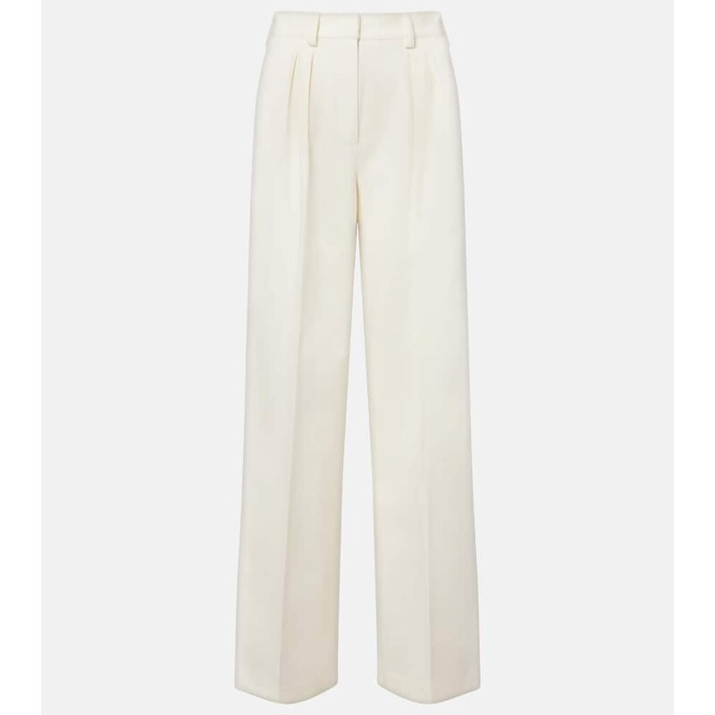 Max Mara Molo pleated wool and cotton-blend pants